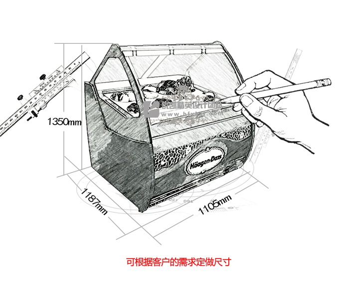 BQ-HG型哈根達斯冰淇淋展示柜（2015新款）