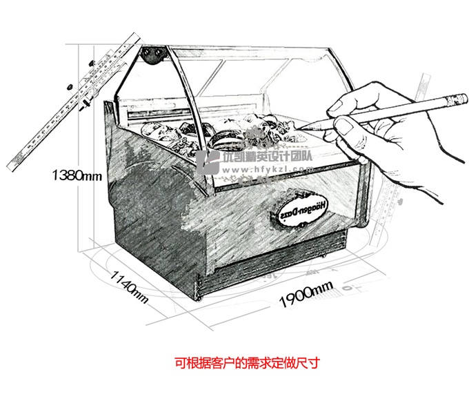 BQ-K型圓桶冰淇淋展示柜（暢銷產品）