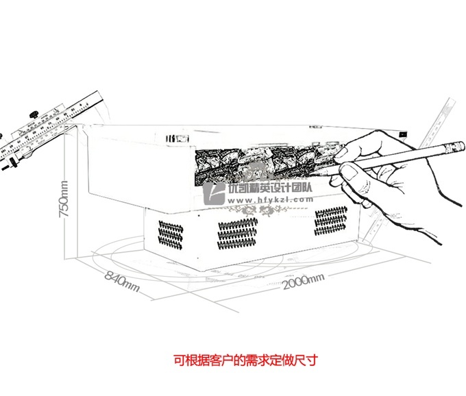 HA-B型視窗海鮮島柜（暢銷產品）