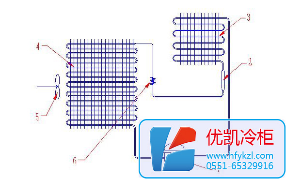 風冷冷柜結構圖