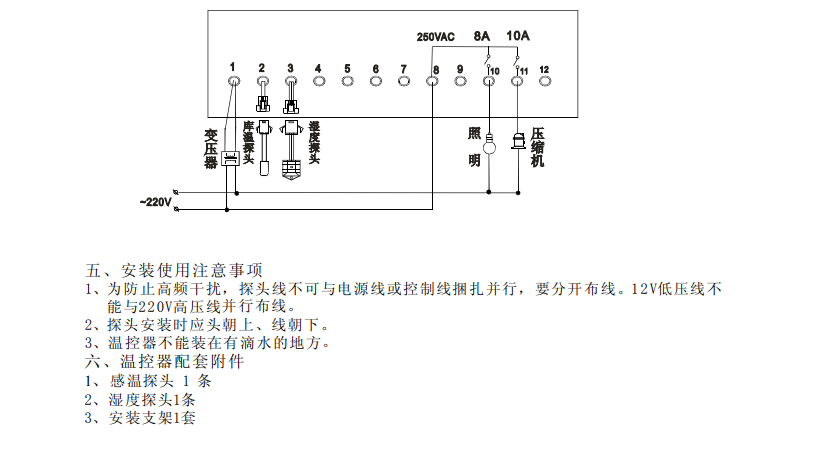 SF-477S 數字顯示溫度濕度控制器使用說明