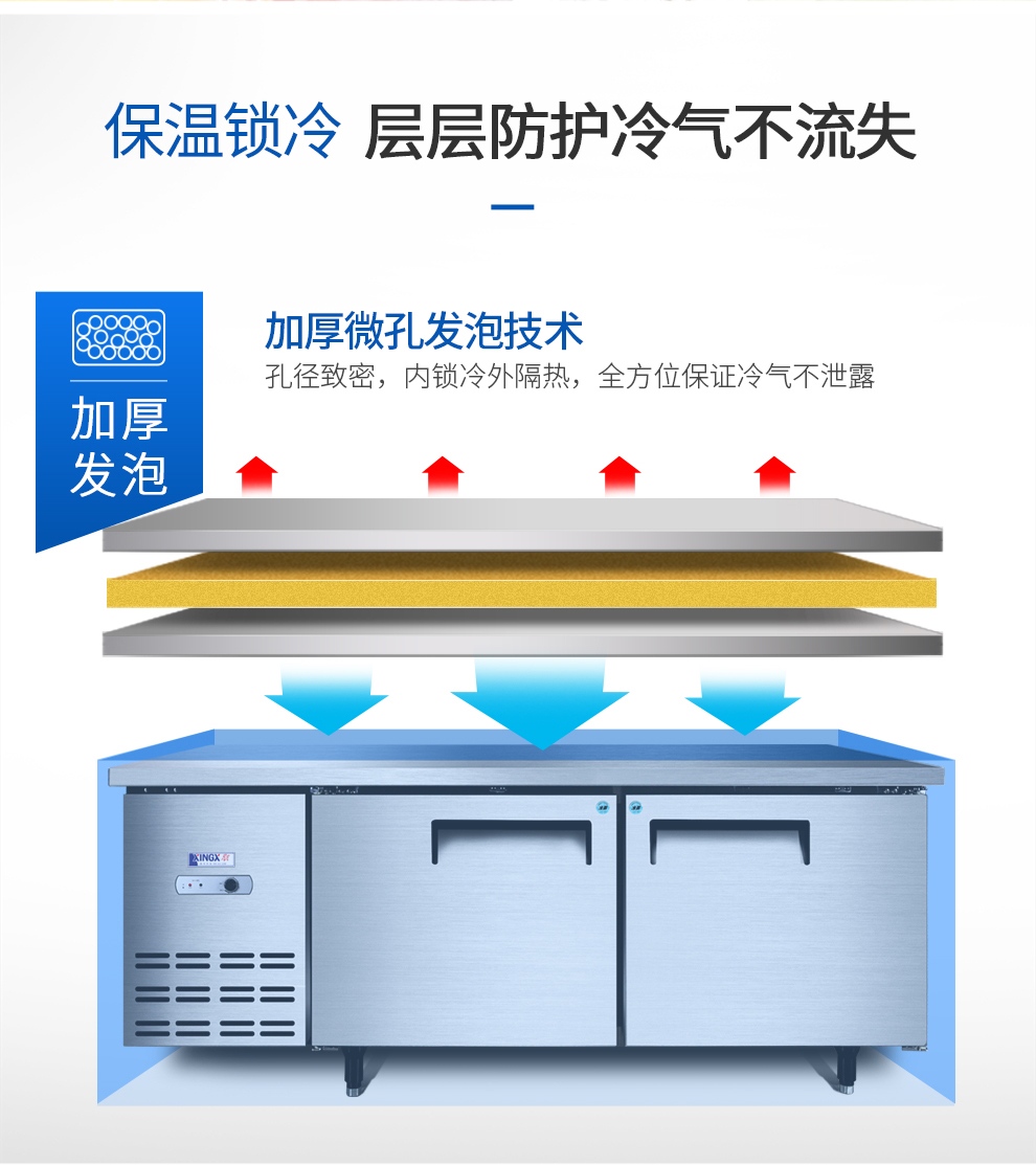星星冷藏冷凍工作臺