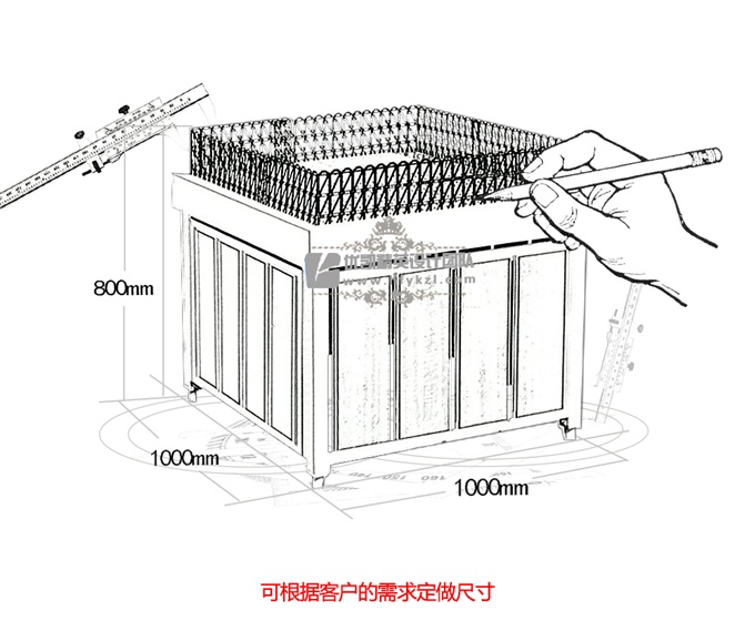 鋼木結合果蔬臺XC-I-1