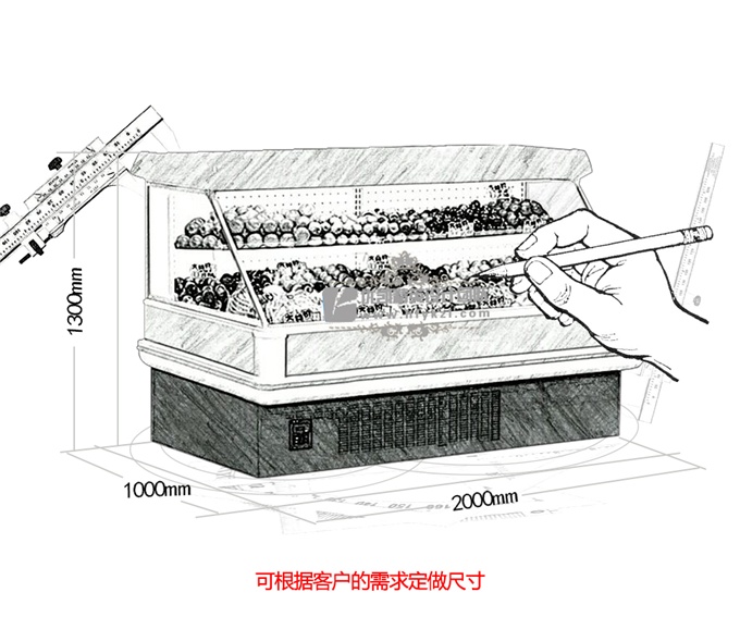 SG-TC型半高水果保鮮柜（暢銷產品）