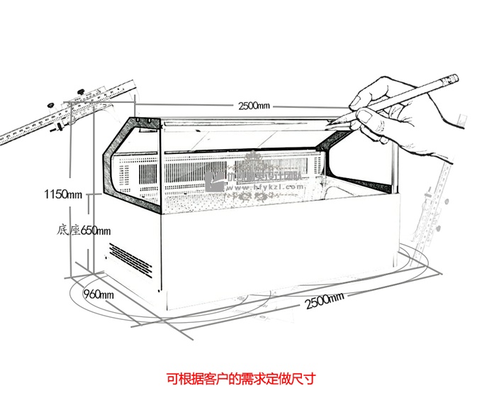 17-SS-ZJ直角組合風冷熟食柜