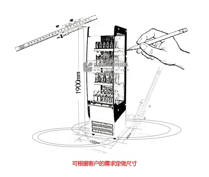 優凱-VIP-FMD立式三明治柜