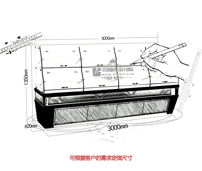 MB-BGB抽屜式單邊面包柜