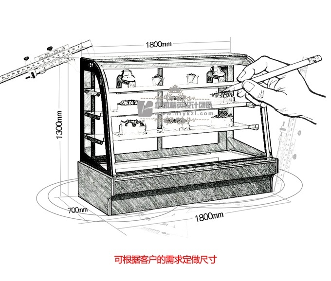 CW-A1常溫蛋糕模型展示柜