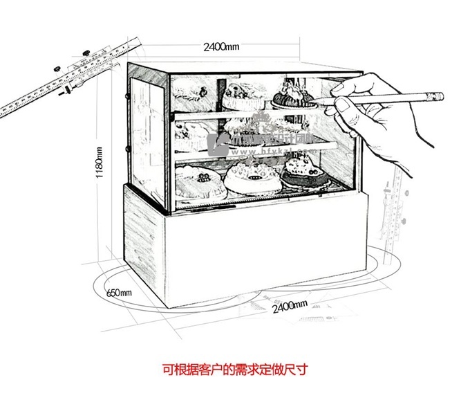 DG-I型不銹鋼蛋糕柜