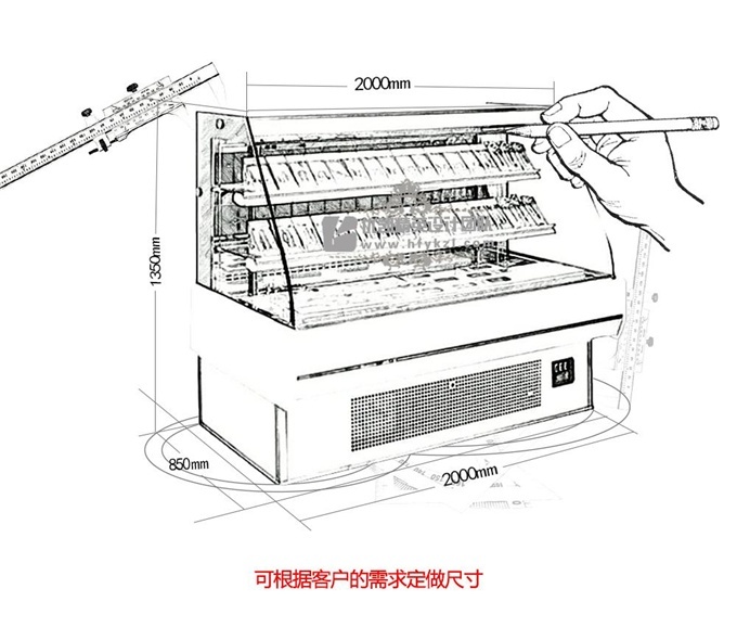 HH-B1豪華立式三明治冷藏柜