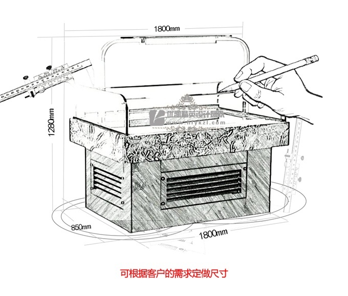 KF-A型臥式三明治柜