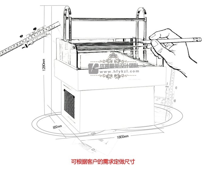 KF-BA型臥式三明治蛋糕柜