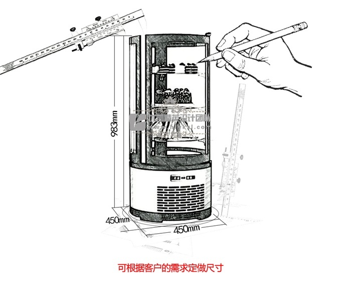 RTC-72~73L旋轉網架蛋糕柜